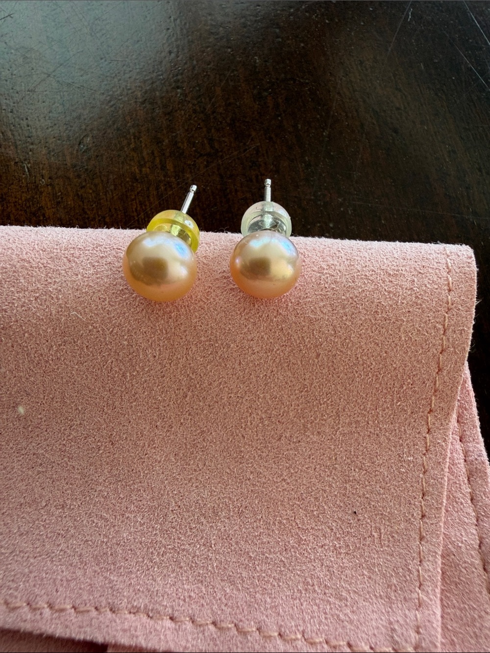 Pearl Stud Earrings in Blush- Classic Women’s Jewelry